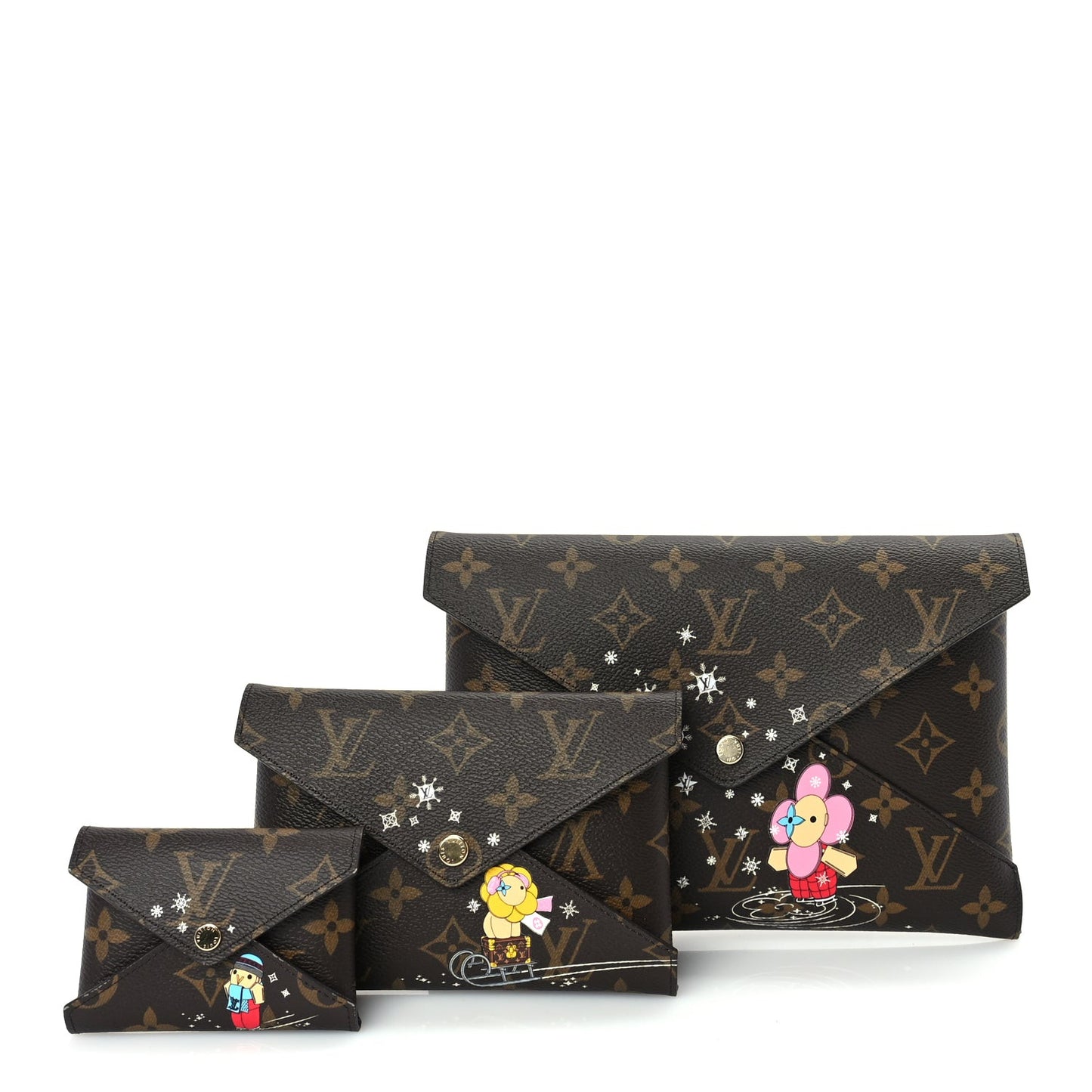 Monogram 2023 Christmas Animation Kirigami Pochette Set Multicolour