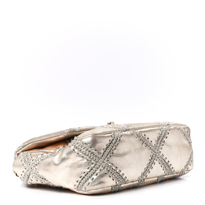 Chanel Metallic Calfskin Crochet Medium Chanel 19 Flap Gold 4 of 11