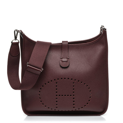 Hermes Taurillon Clemence Evelyne III GM Bordeaux 1 of 7