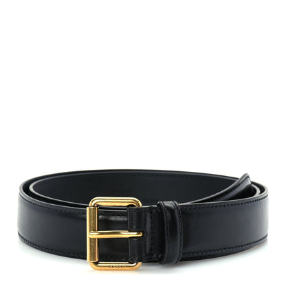 Gucci Calfskin Buckle Belt 90 36 Black 1 of 5