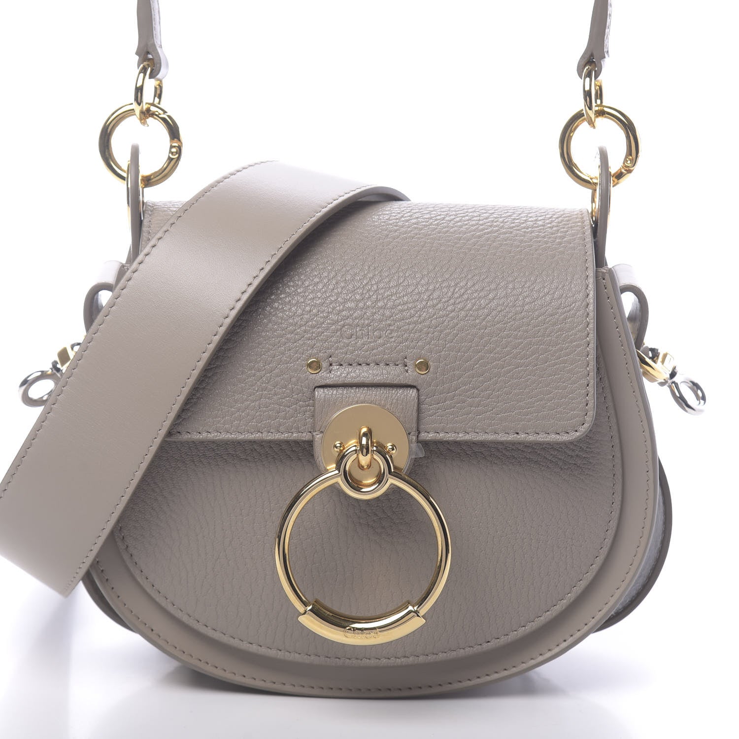 Chloe Calfskin Small Tess Bag Motty Grey 9 of 9