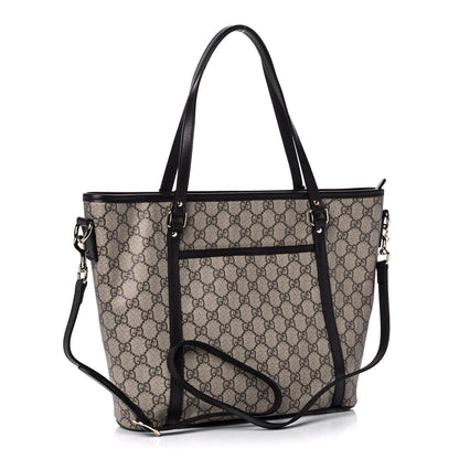 Gucci GG Supreme Monogram Medium Joy Tote Dark Brown 3 of 11