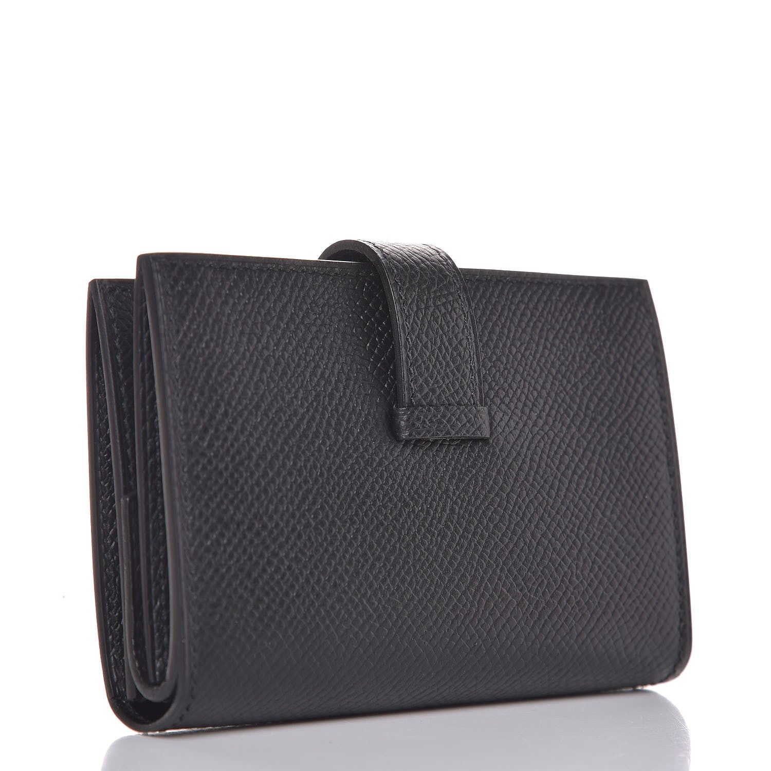 Hermes Epsom Mini Bearn Wallet Black 3 of 8