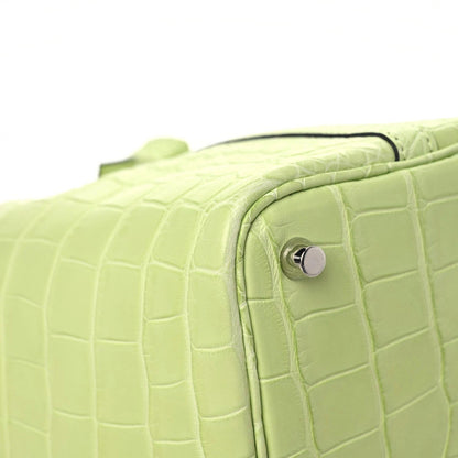 Hermes Matte Alligator Picotin Lock 18 Jaune Bourgeon 5 of 11