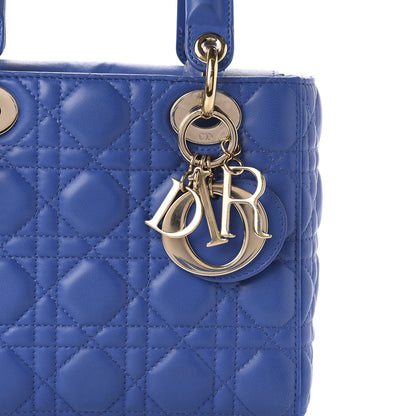 Christian Dior Lambskin Cannage Small My ABCDior Lady Dior Blue 10 of 10