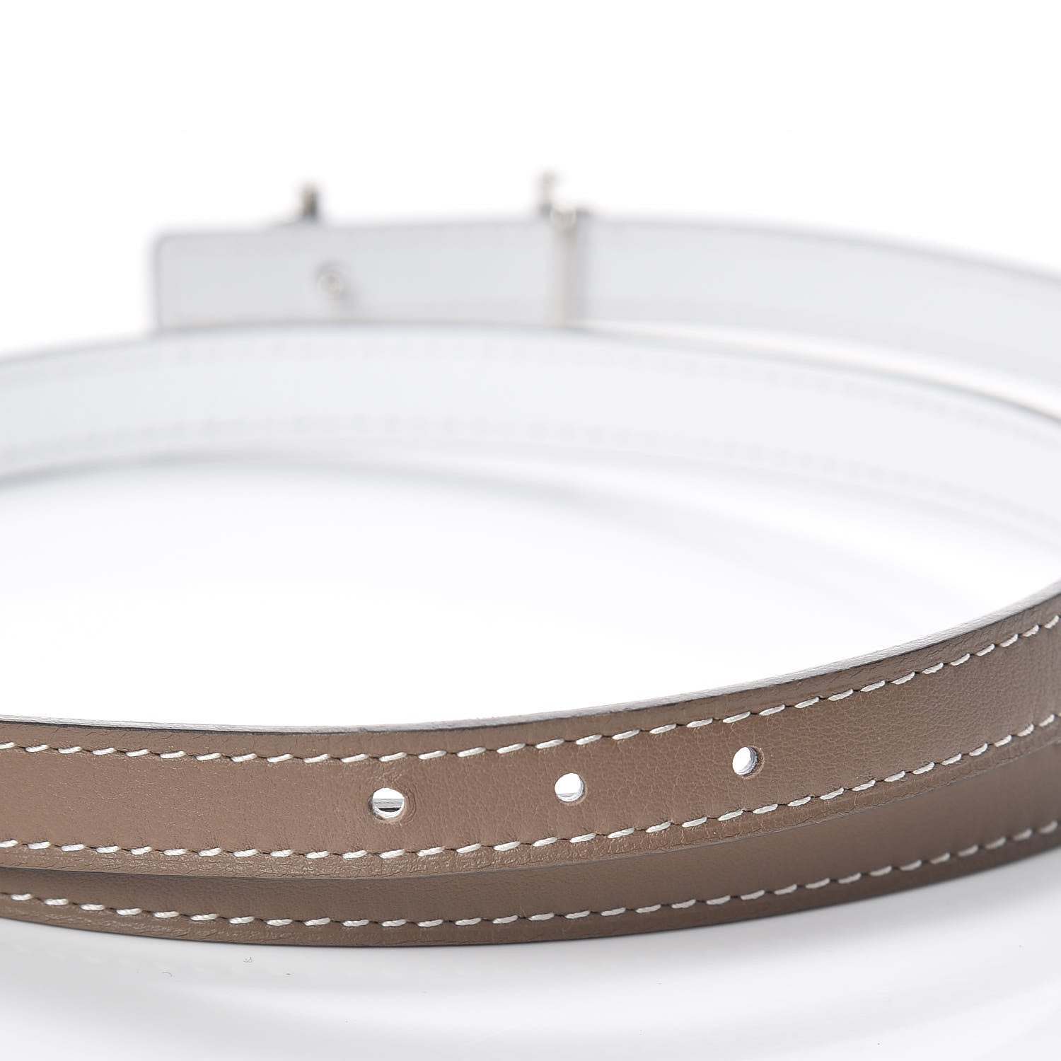 Hermes Swift Epsom 13mm Gamma Belt 70 White Etoupe 4 of 7