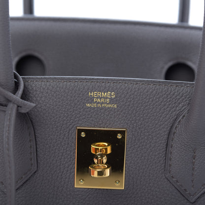 Hermes Togo Birkin 30 Etain 8 of 10