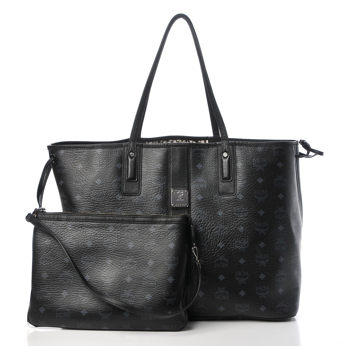 Visetos Large Liz Reversible Shopper Tote Black