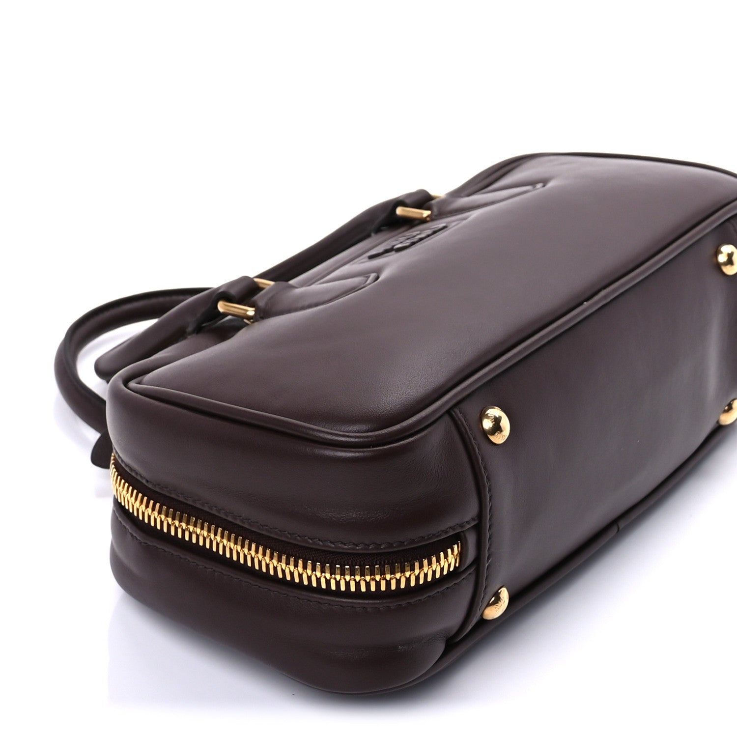 Miu Miu Calfskin Arcadie Top Handle Bag Radica 7 of 8