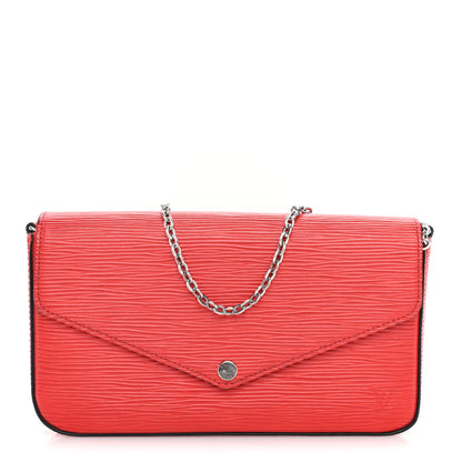 Louis Vuitton Epi Pochette Felicie Coquelicot 1 of 9