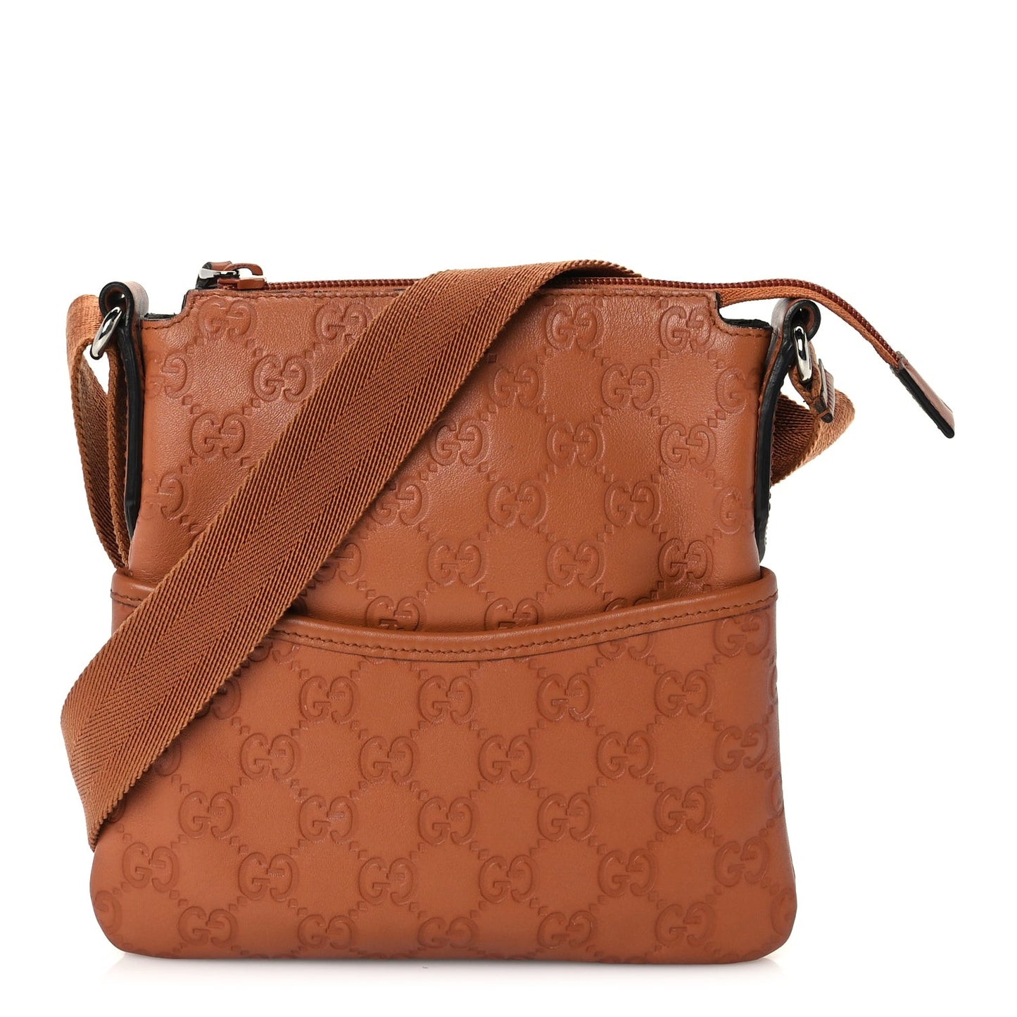 ssima Crossbody Messenger Bag Brown