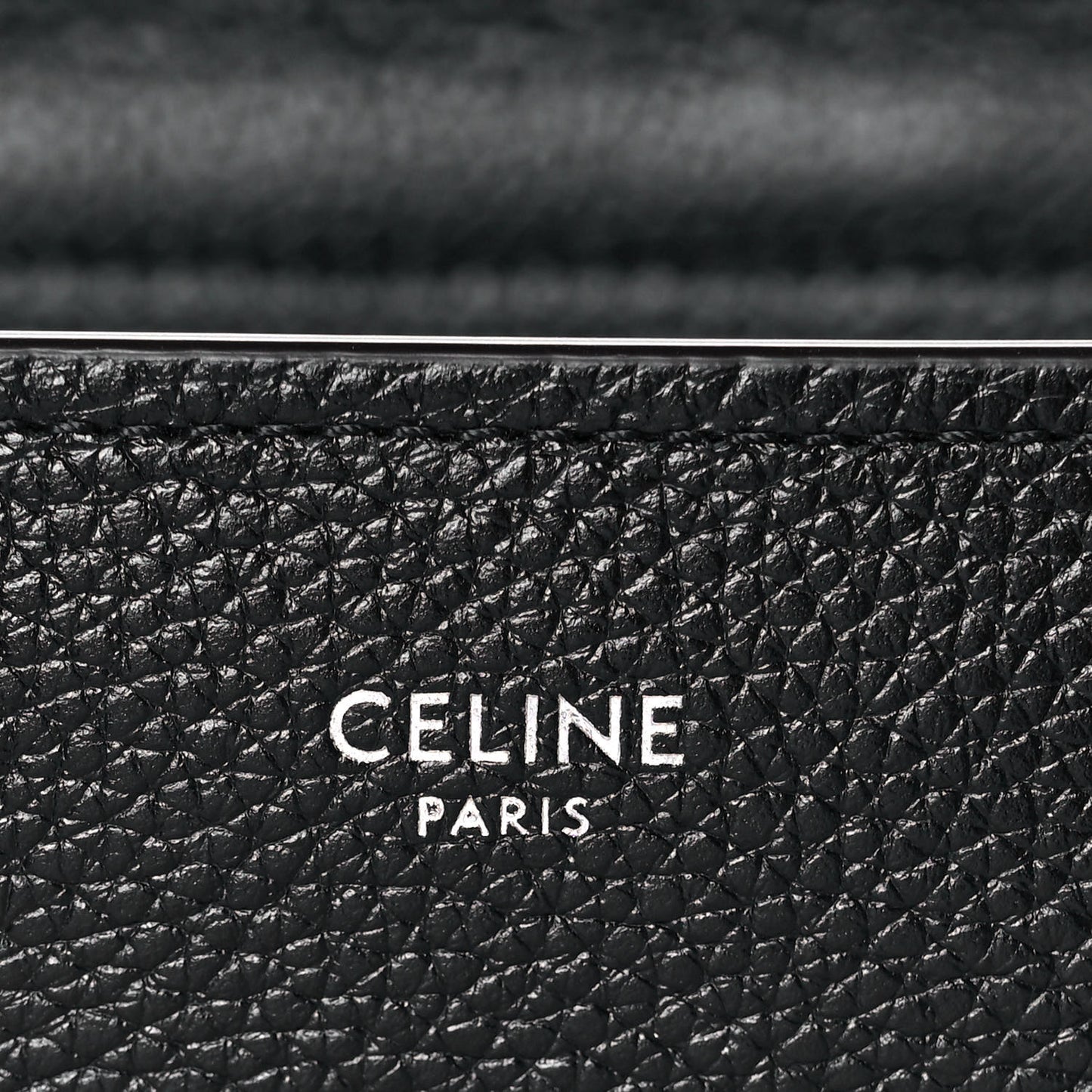 Drummed Calfskin Micro Luggage Black