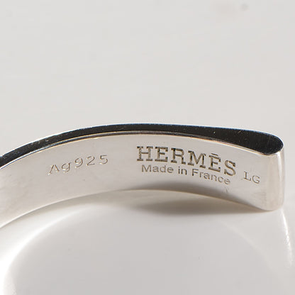 Hermes Sterling Silver Debridee Cuff LG 3 of 5