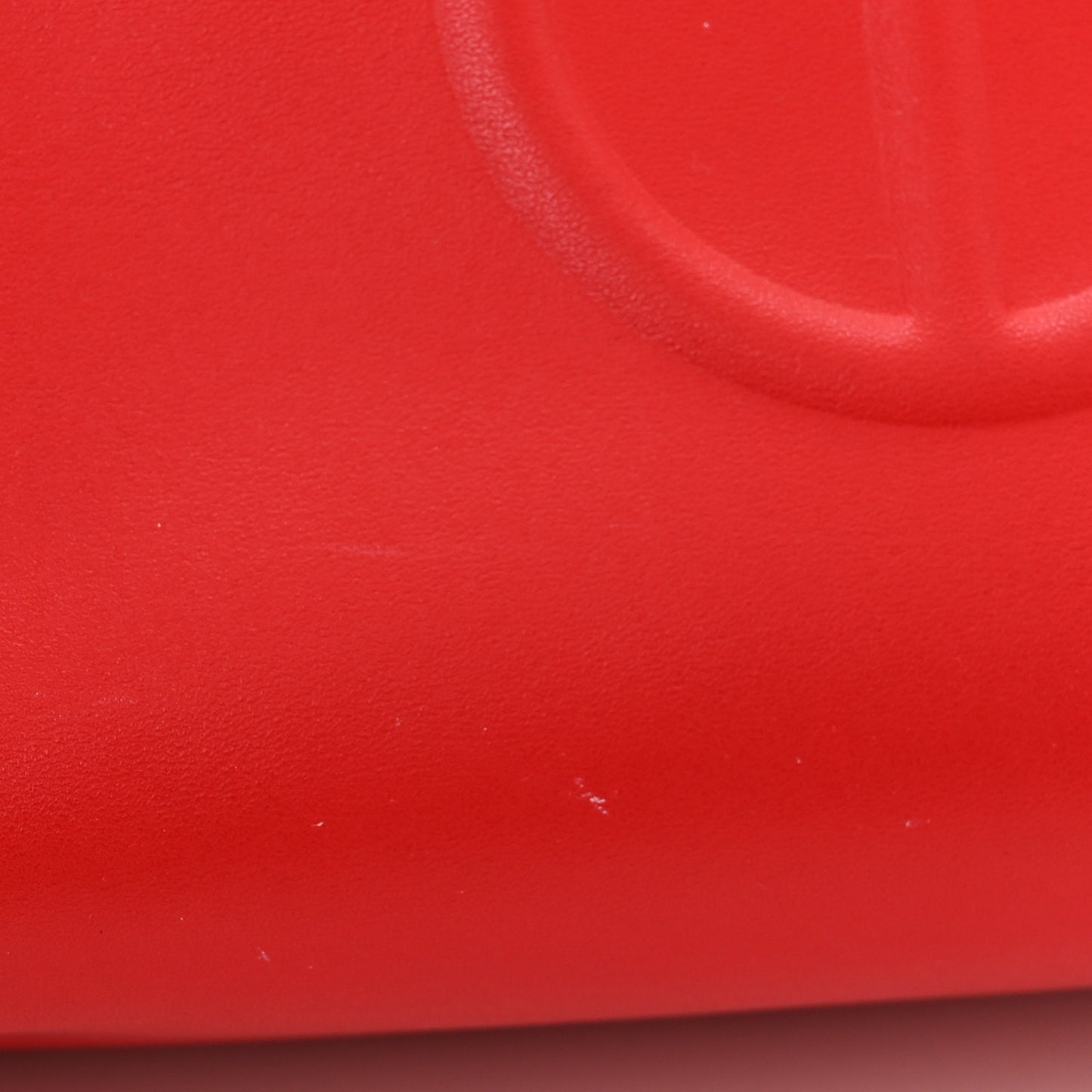 Vegan Leather Small Shopping Bag Red