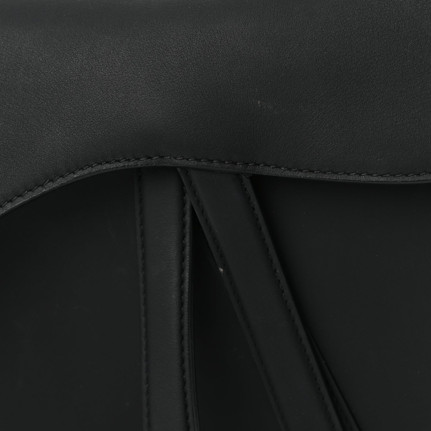 Christian Dior Ultra Matte Calfskin Saddle Bag Black 7 of 10