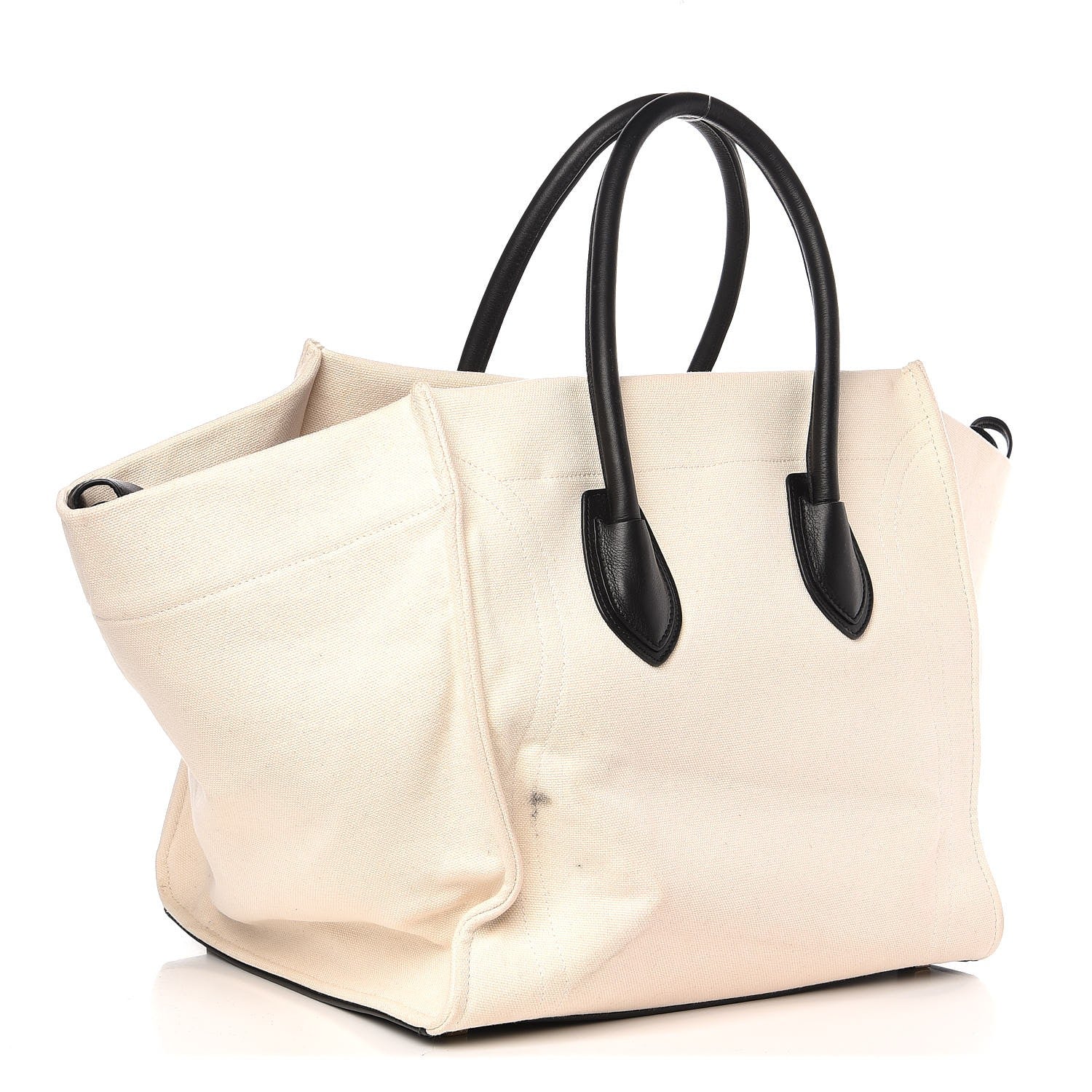 Celine Cotton Canvas Medium Phantom Luggage White 3 of 9