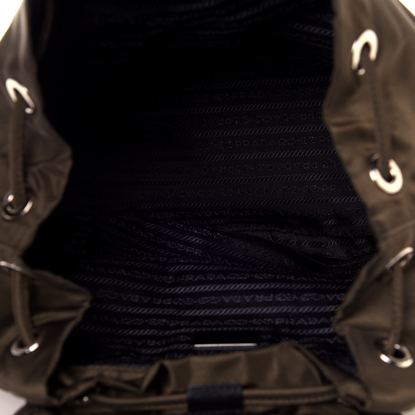 Tessuto Nylon Saffiano Vela Medium Backpack Mimetico