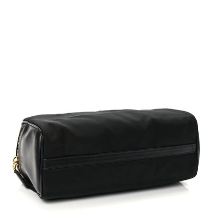 Prada Tessuto Nylon Vitello Medium Padlock Shoulder Bag Black Nero 3 of 8