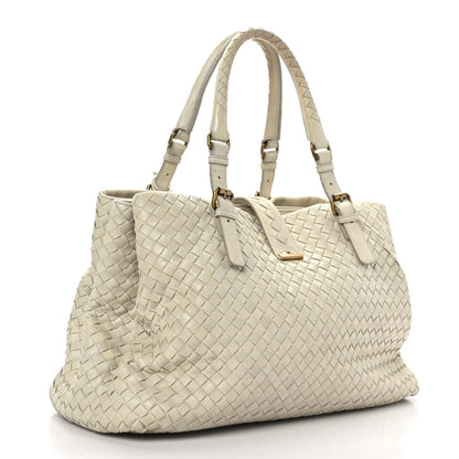 Bottega Veneta Nappa Intrecciato Medium Roma Tote Marmo 3 of 11