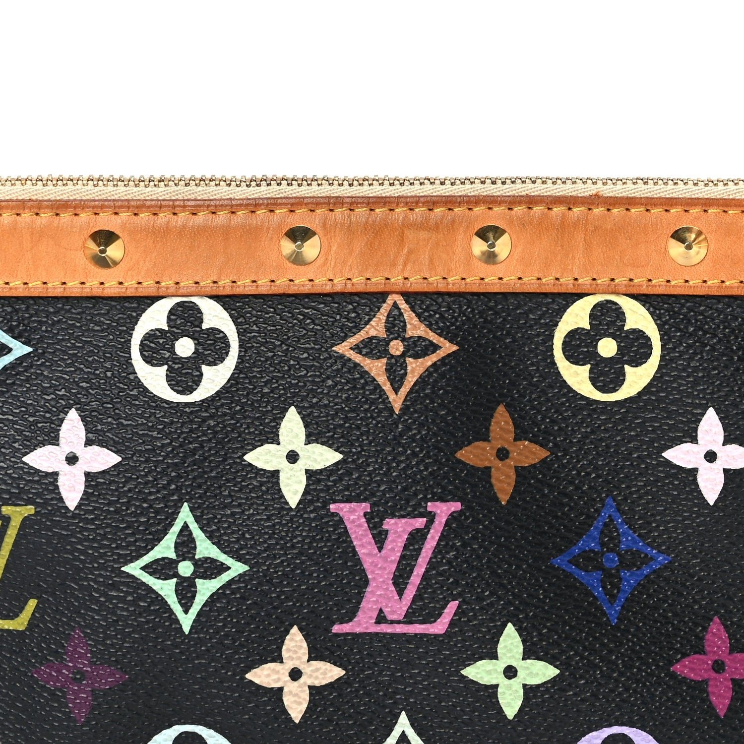 Louis Vuitton Monogram Multicolor Pochette Accessories  Black 6 of 8