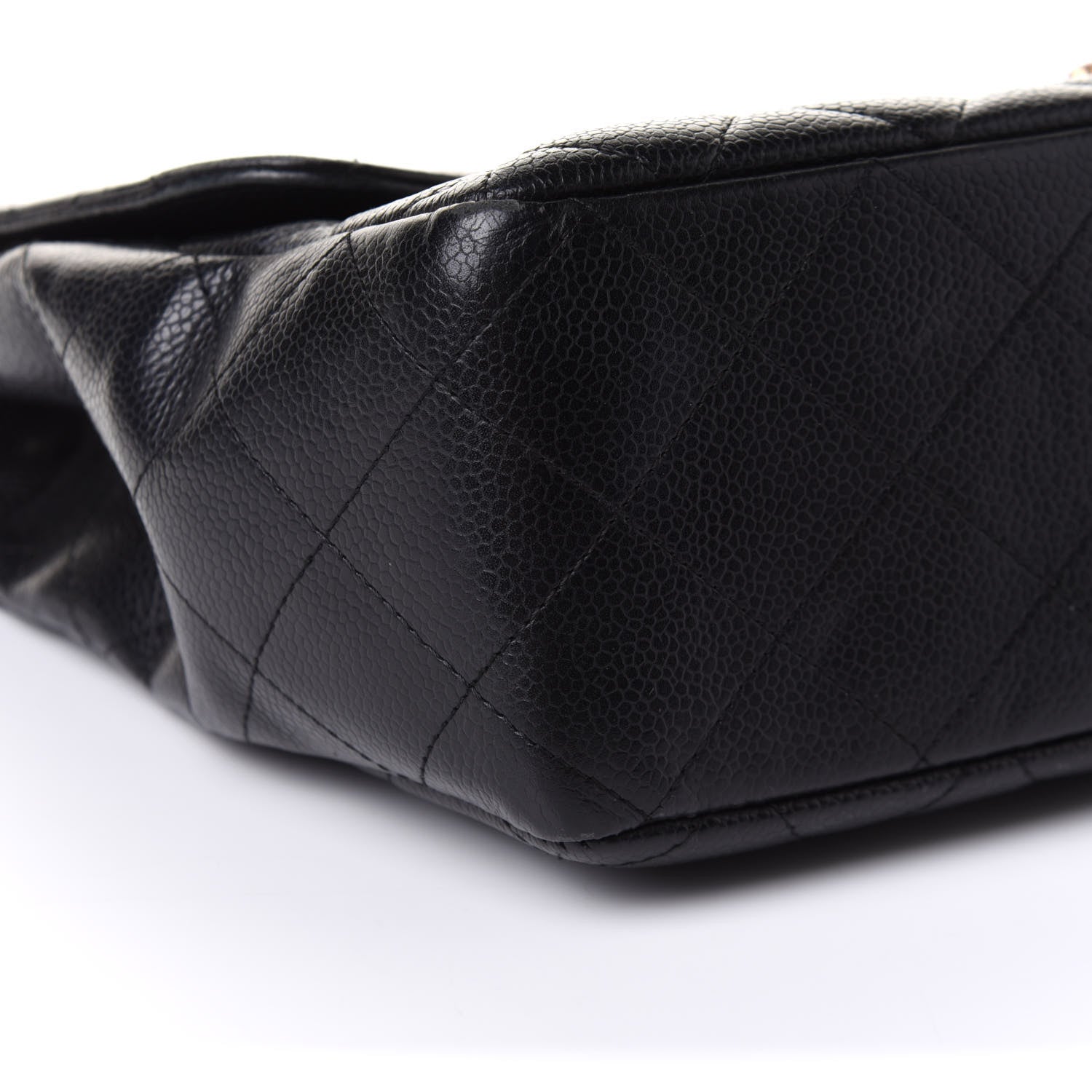 Chanel Caviar Quilted Jumbo Single Flap Black 9 of 11
