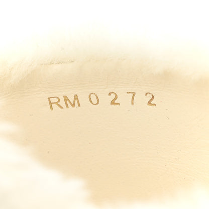 Givenchy Shearling 4G Logo Mule Slide Sandals 41 Ivory 8 of 9