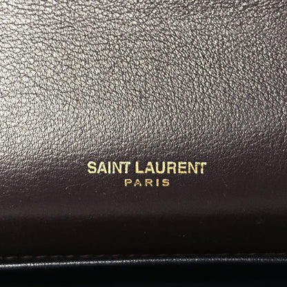 Saint Laurent Patent Uptown Chain Wallet Nut Brown 5 of 8