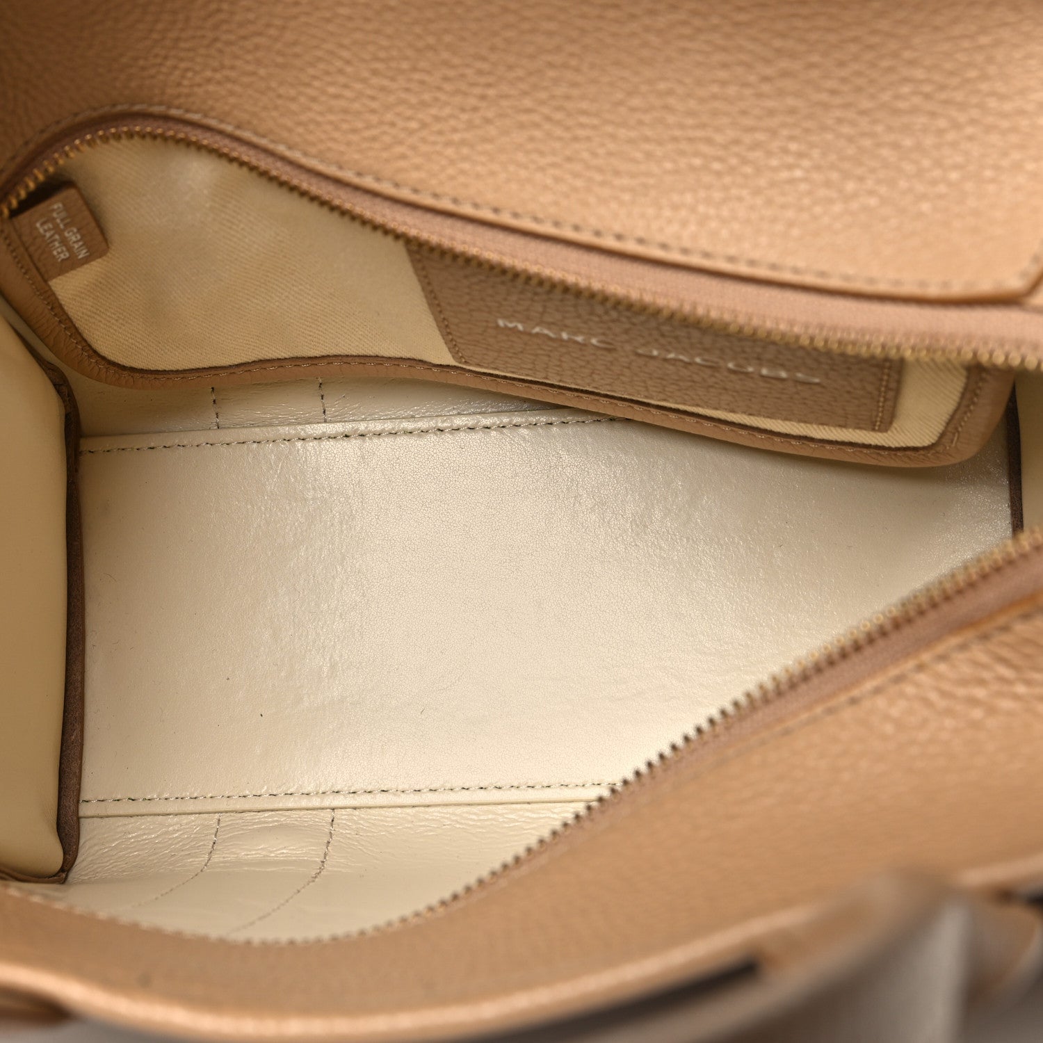 Marc Jacobs Grained Calfskin Small The Tote Camel 5 of 7
