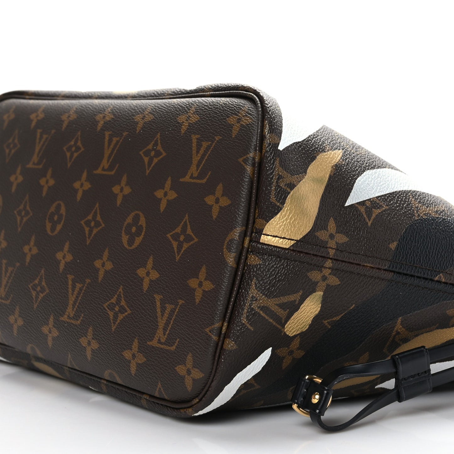 X LOL Monogram Neverfull MM Gold Silver