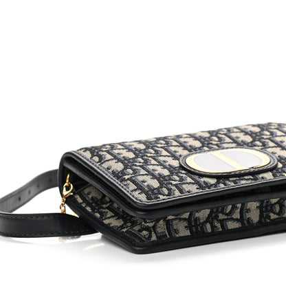 Christian Dior Oblique 30 Montaigne 2-In-1 Pouch Blue 8 of 11