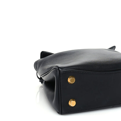 Balenciaga Natural Smooth Calfskin Mini Rodeo Top Handle Handbag Black 7 of 8