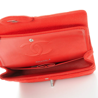 Chanel Jersey Quilted Medium Double Flap Red 5 of 9