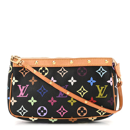 Louis Vuitton Monogram Multicolor Pochette Accessories Black 1 of 13