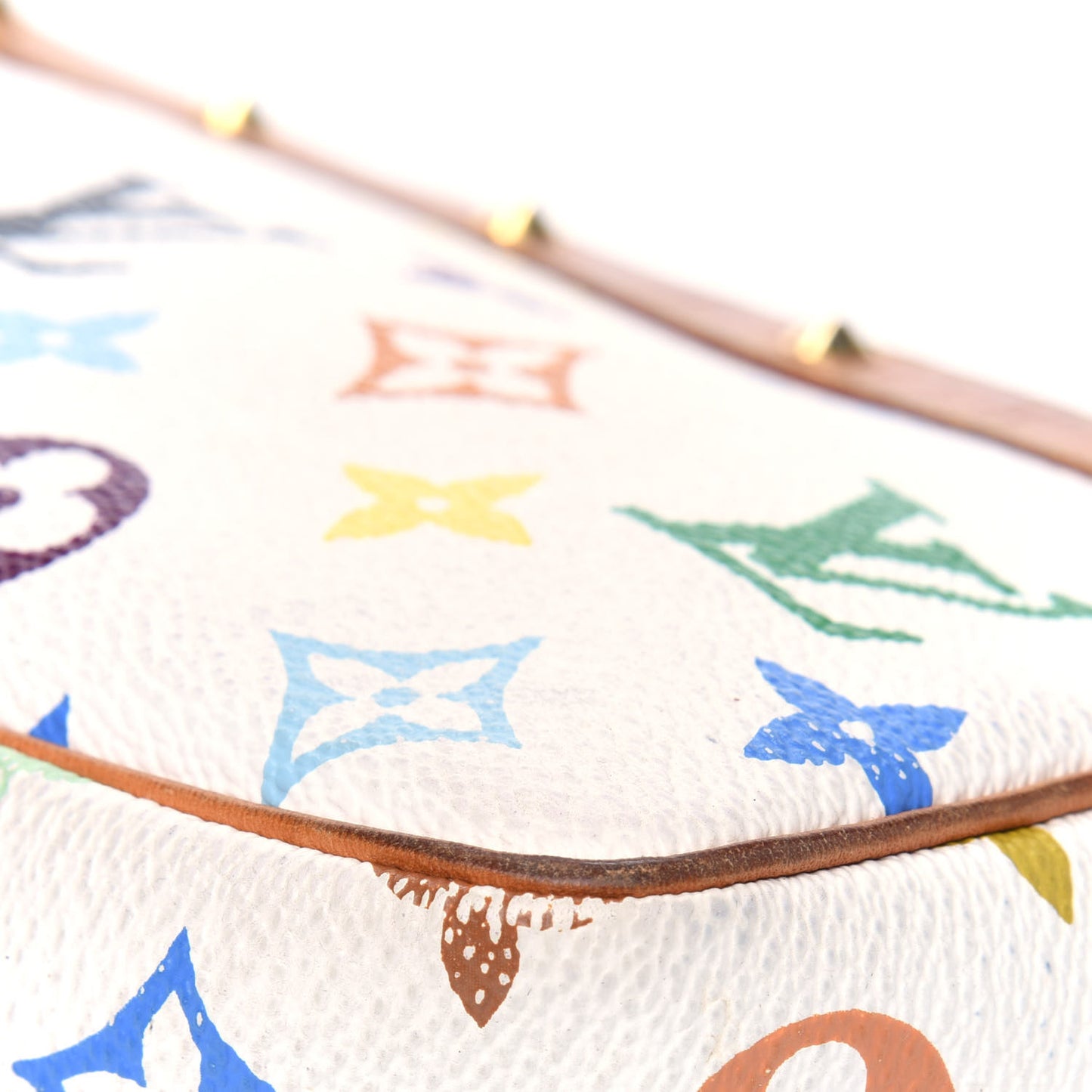 Monogram Multicolor Pochette Accessories White