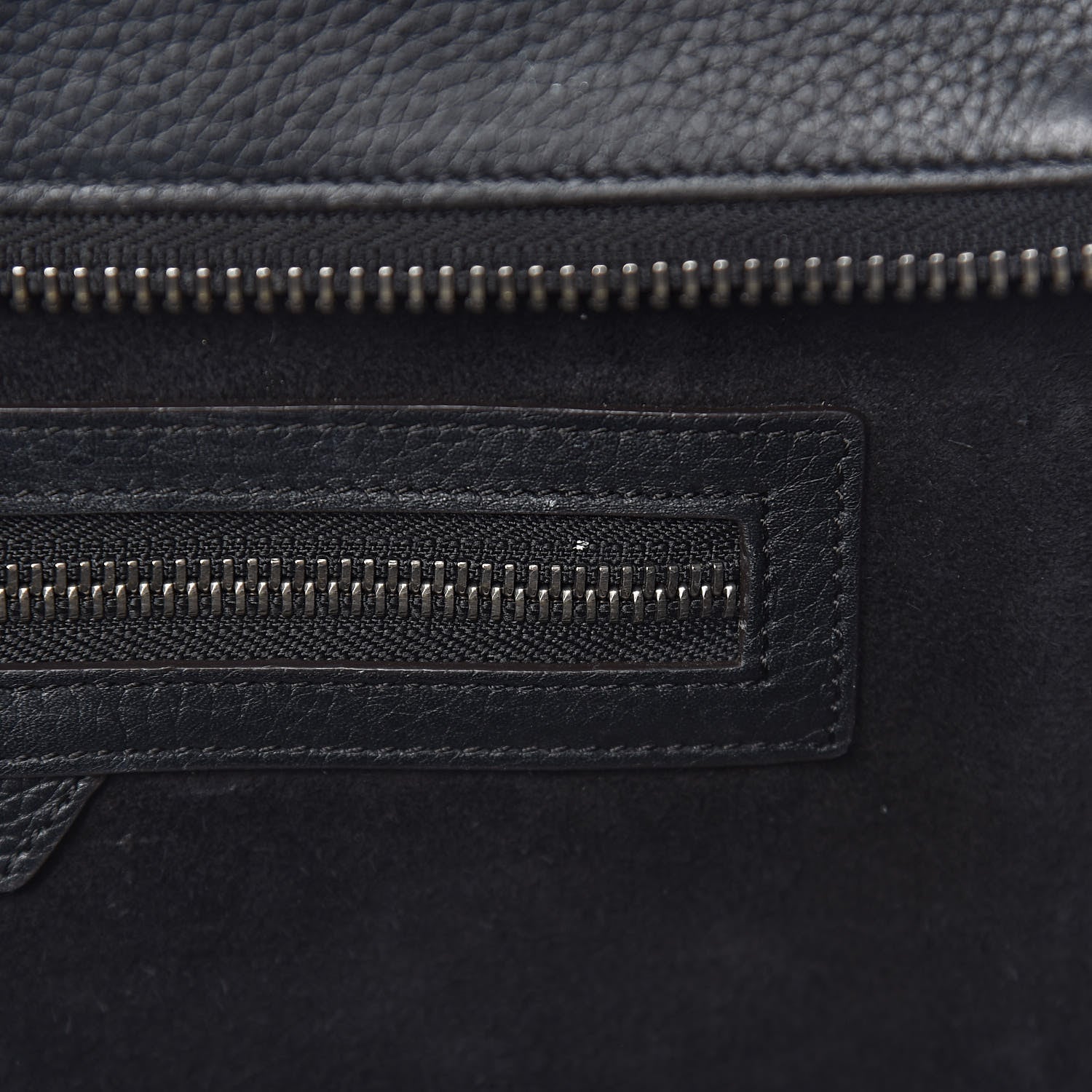 Celine Drummed Calfskin Mini Luggage Black 10 of 15