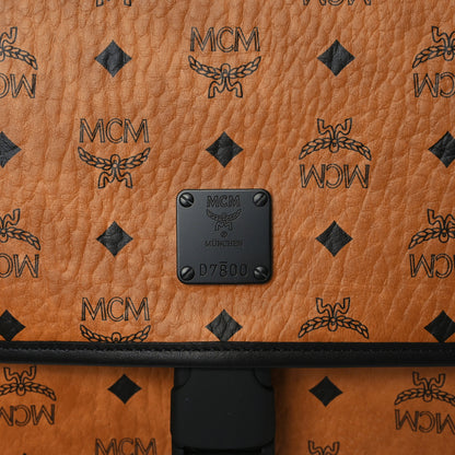 MCM Visetos Medium Klassik Messenger Bag Cognac Black 7 of 8