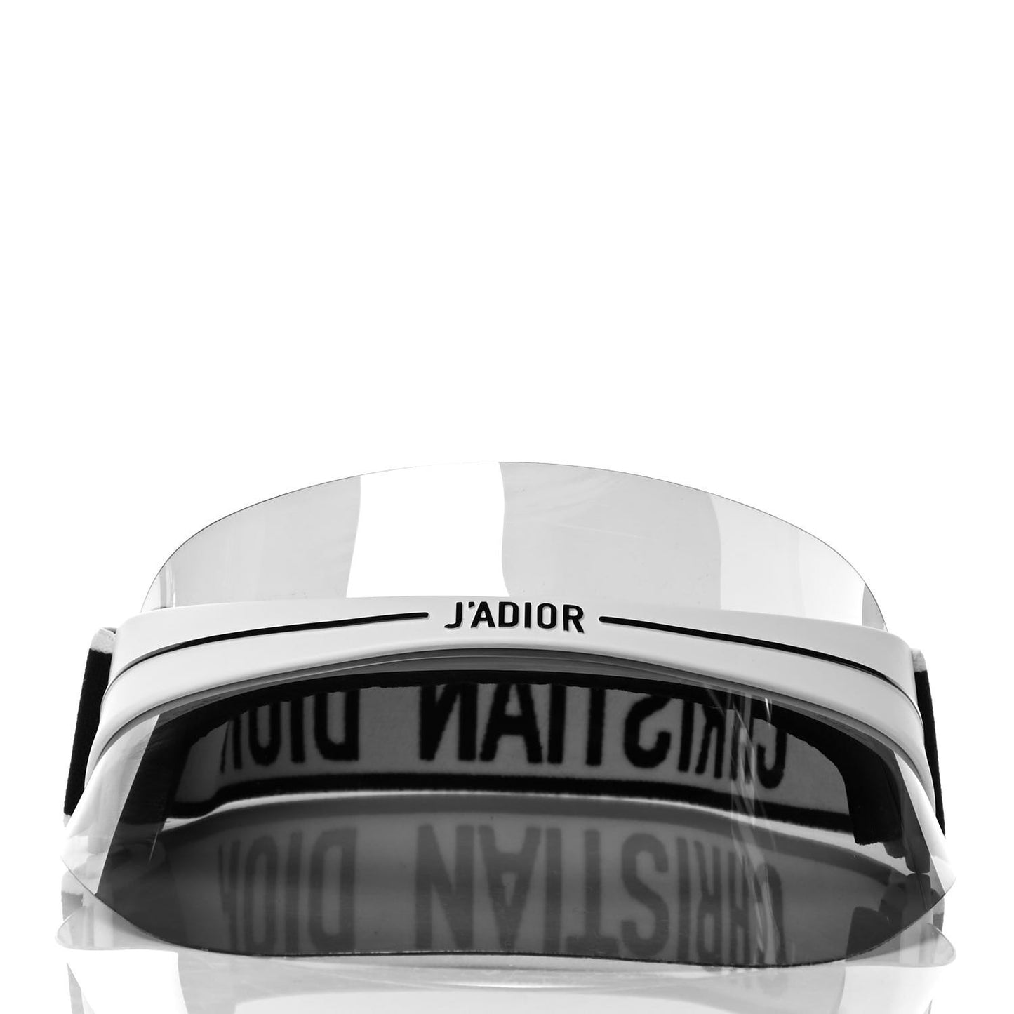 Mirrored DiorClub1 Sun Visor White Black
