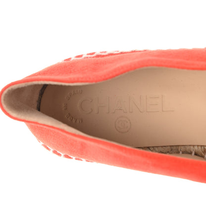 Chanel Suede CC Espadrilles 38 Orange 6 of 9