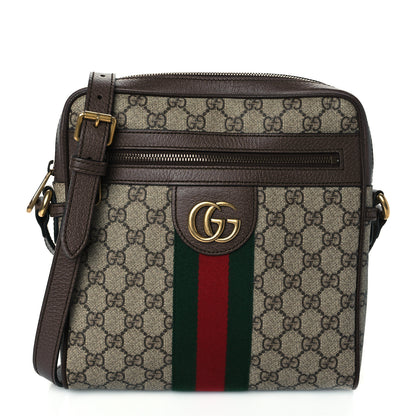 Gucci GG Supreme Monogram Web Small Ophidia Messenger Bag Brown 1 of 11