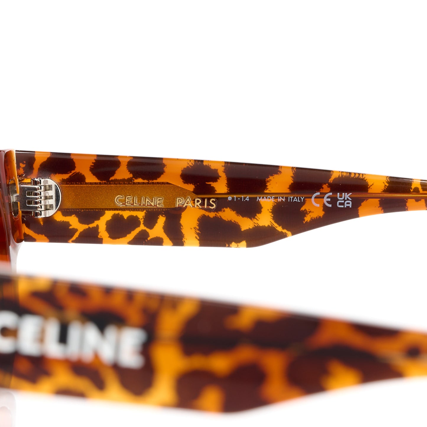 Acetate Square Sunglasses CL40197U Leopard Havana