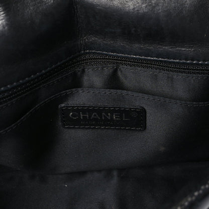 Chanel Vinyl Mesh Quilted Medium Single Flap  Black 5 of 9