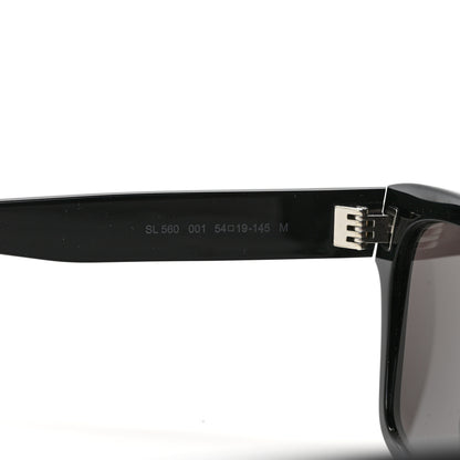 Saint Laurent Acetate Square Sunglasses SL 560 Black 6 of 7