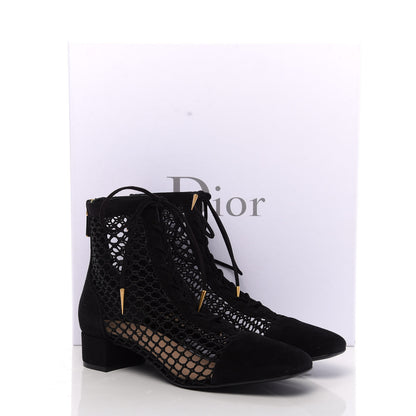Christian Dior Suede Resille Naughtily-D 30mm Ankle Boots 38 Black 10 of 10
