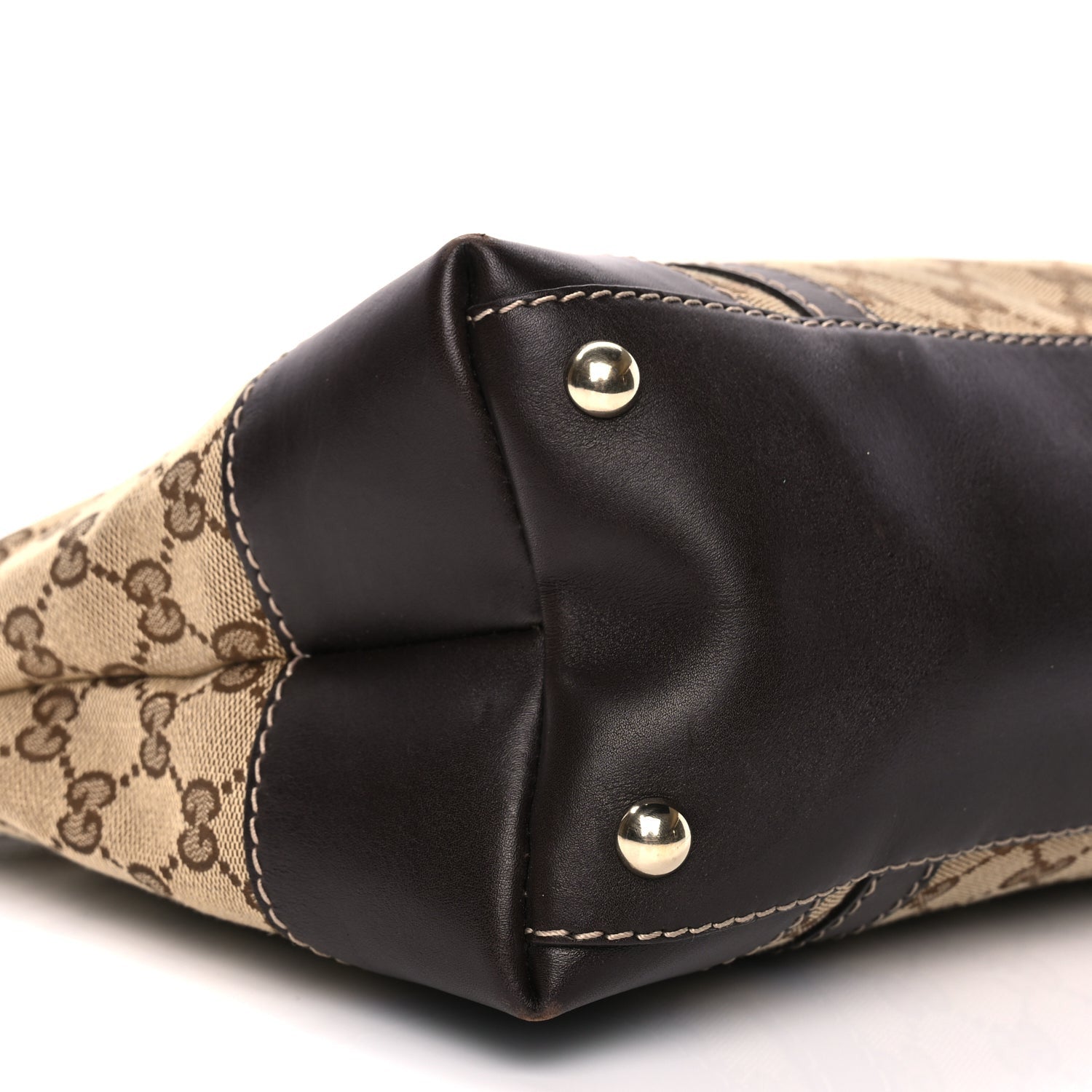 Gucci Monogram Small Lovely Heart Tote Dark Brown 8 of 9