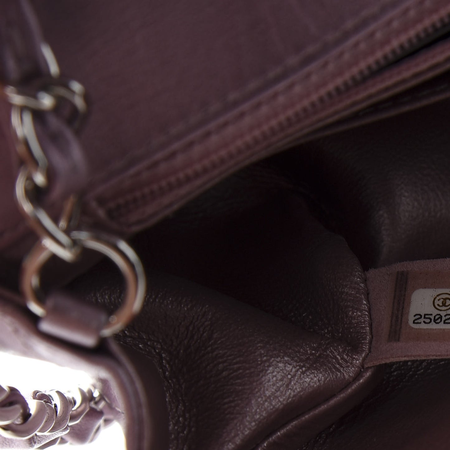 Metallic Calfskin Quilted Mini Rectangular Flap Pink