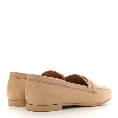 Chanel Lambskin CC Loafers 38 Beige 4 of 9