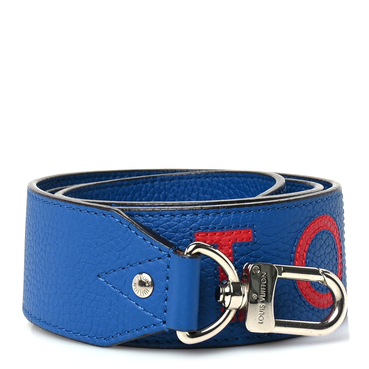 Louis Vuitton Taurillon Bandouliere Shoulder Strap Blue 1 of 4