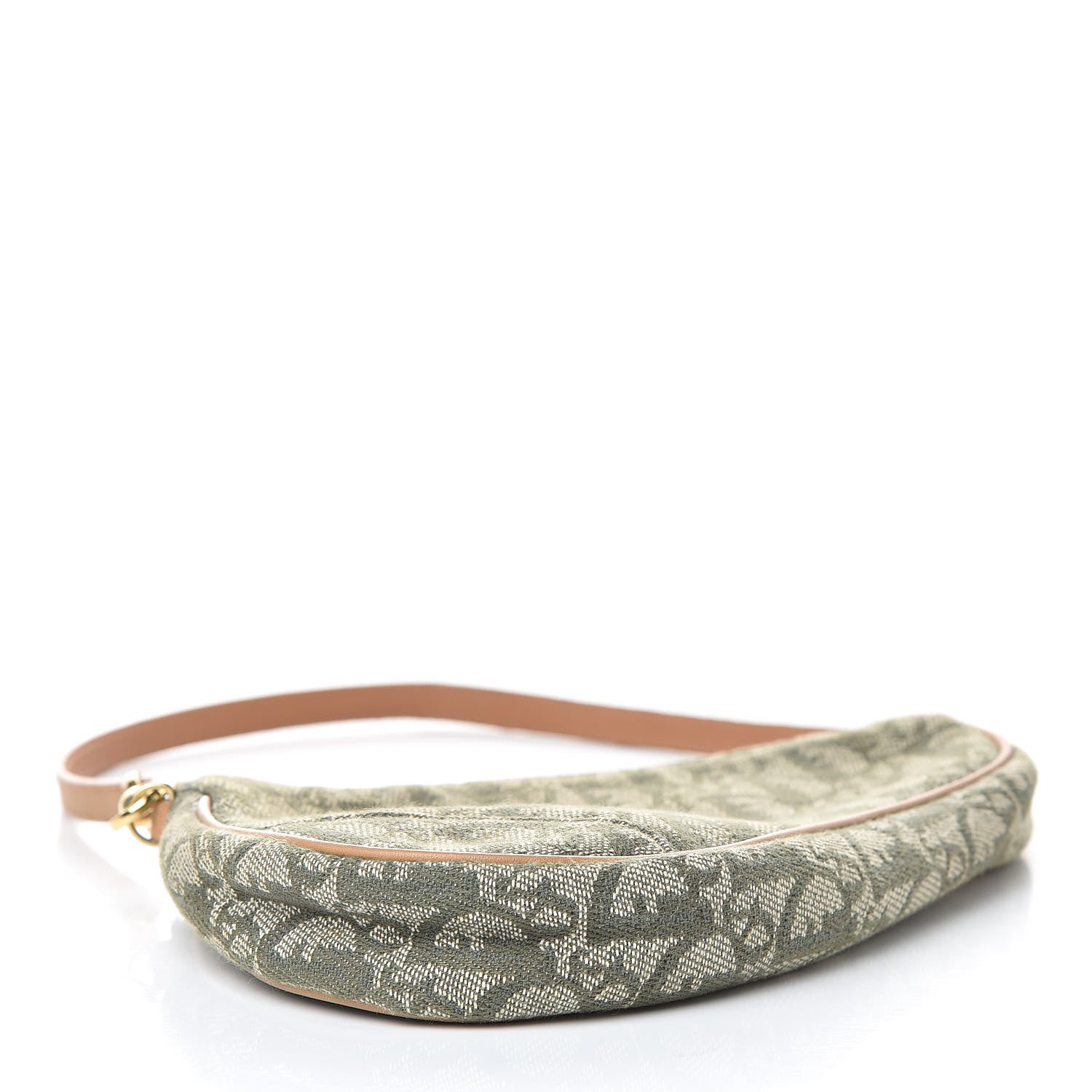 Christian Dior Monogram Mini Saddle Pochette Green 4 of 11