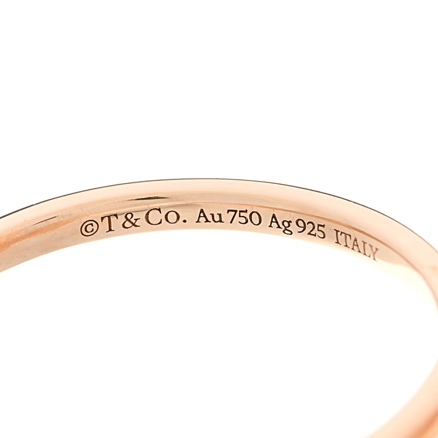 Tiffany 18K Rose Gold Sterling Silver Return to Tiffany Love Bugs Butterfly Ring 52 6 4 of 6