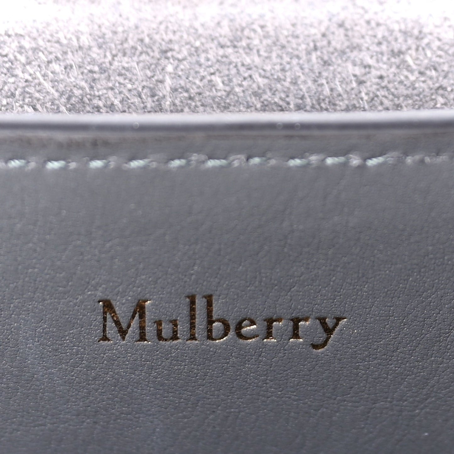 Small Classic Grain Calfskin Mini Seaton Grey
